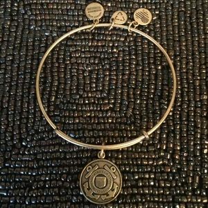 Alex and Ani US Coast Guard Gold Bracelet
